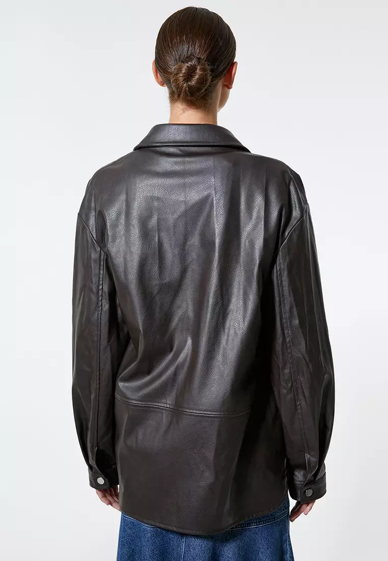 Faux Leather Jacket