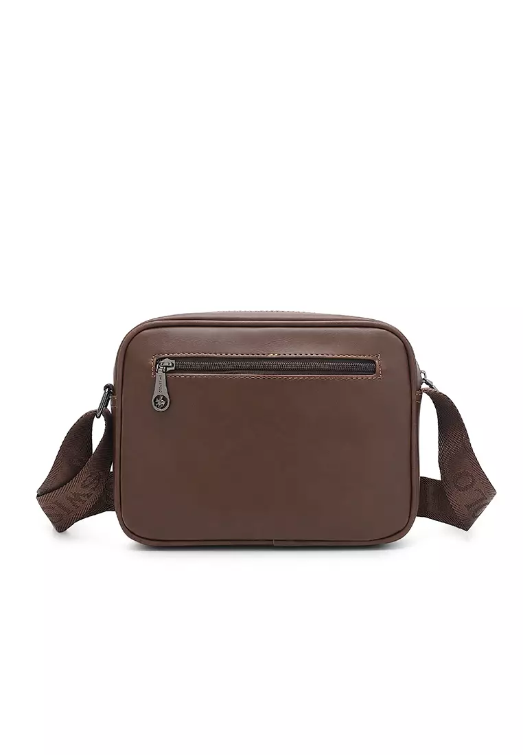 Men's Sling Bag / Crossbody Bag (Tas Selempang Pria) - Cokelat