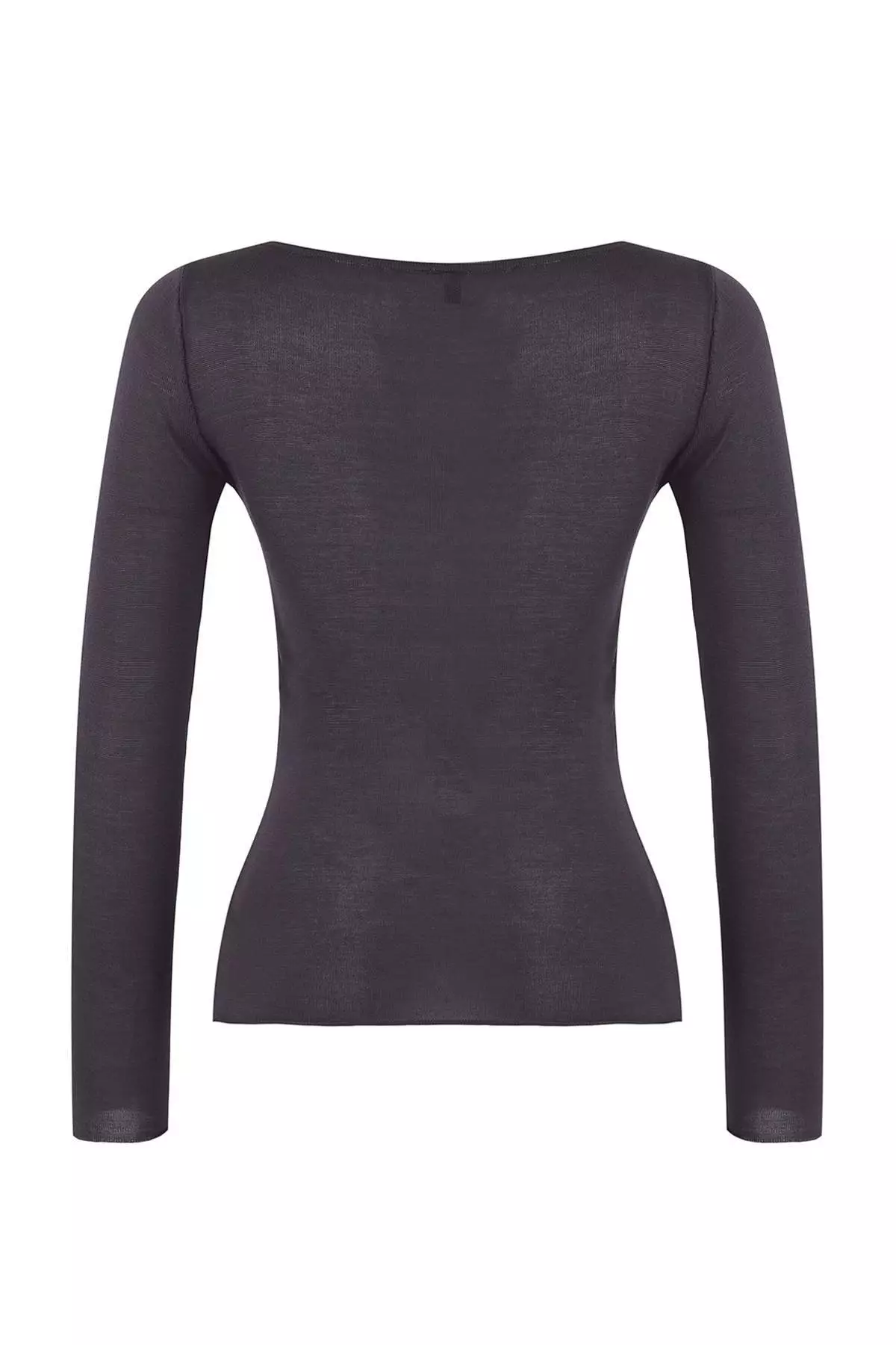 Wardrobe Essentials Anthracite Basic Thin Knit Sweater | Twoaw26Kz00112