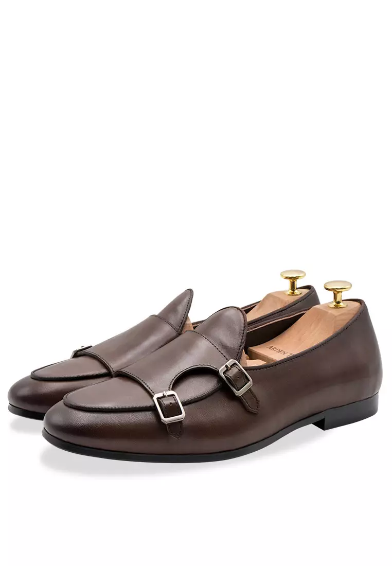 Tuerto Walnut Double Monk Loafer