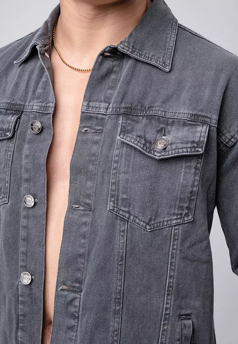 Jacket Jeans Dark Grey Premium