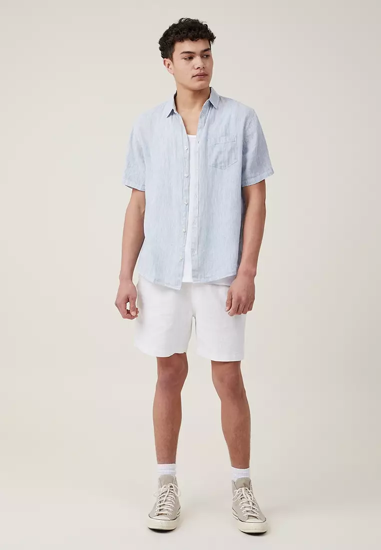 Linen-Cotton Cabana Shirt