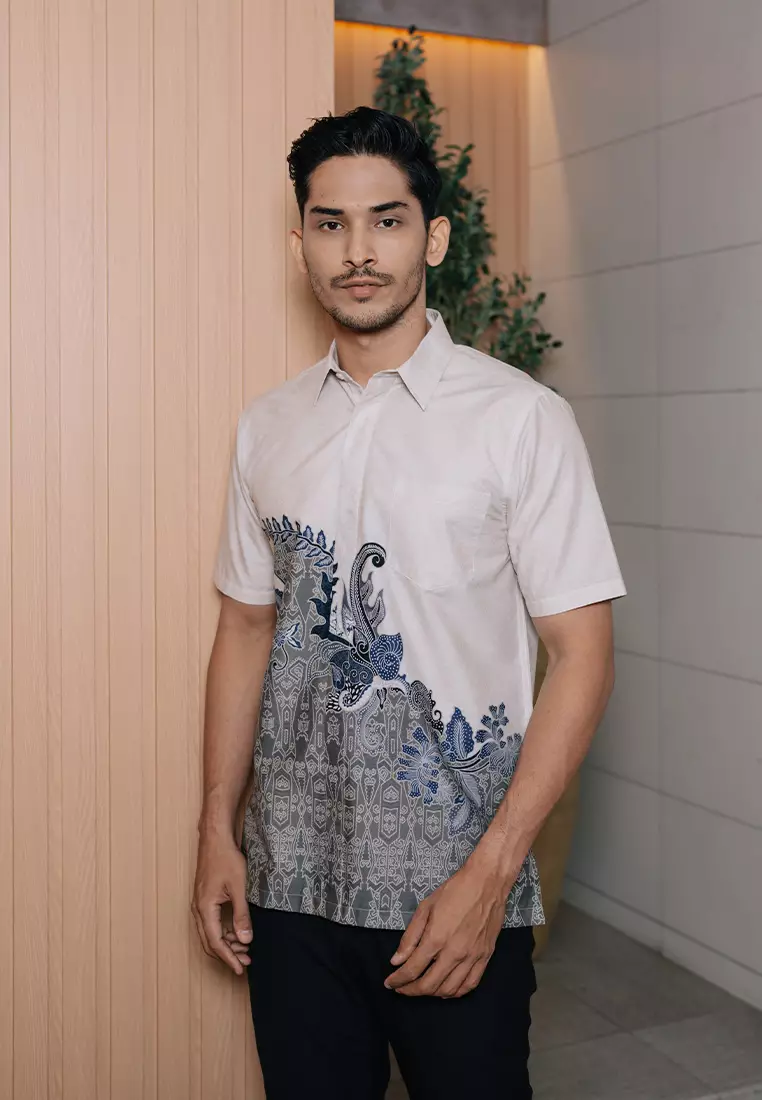 Hadinata Batik Premium Pria Kemeja Pendek Superfine Nirvana Nirmala