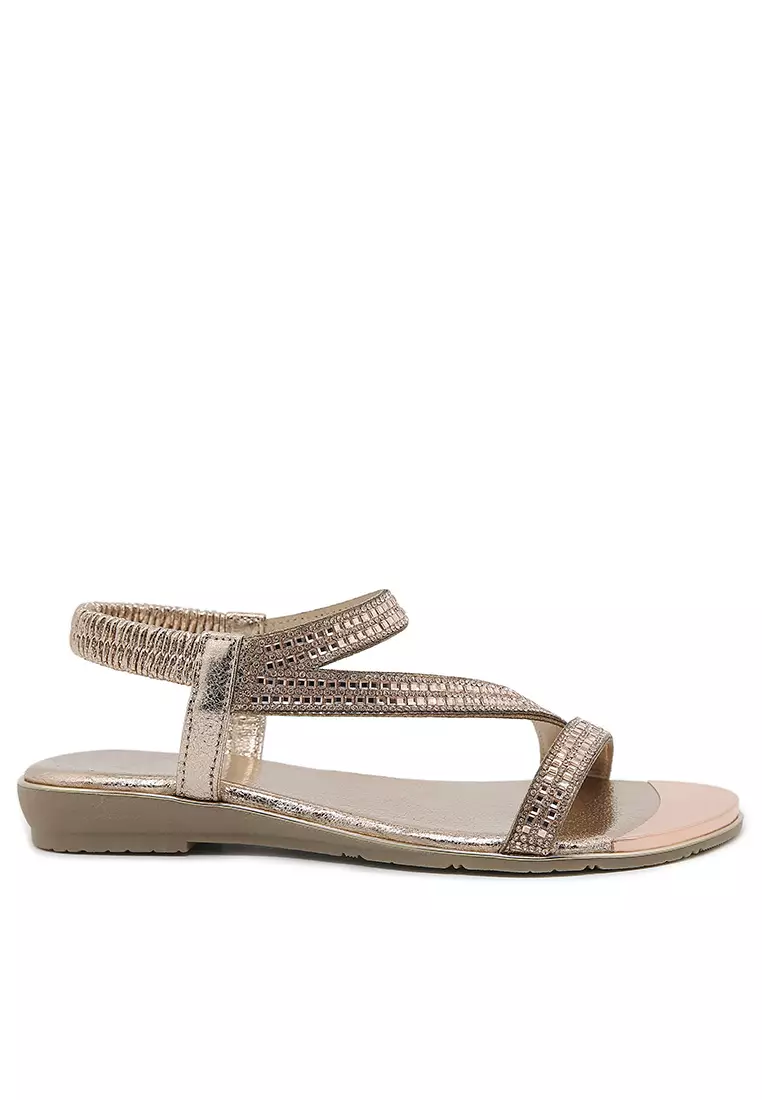 Discount on Twenty Eight Shoes  shoes - SKU: 2CM Rhinestone Strap Flat Sandals ALM2006-2