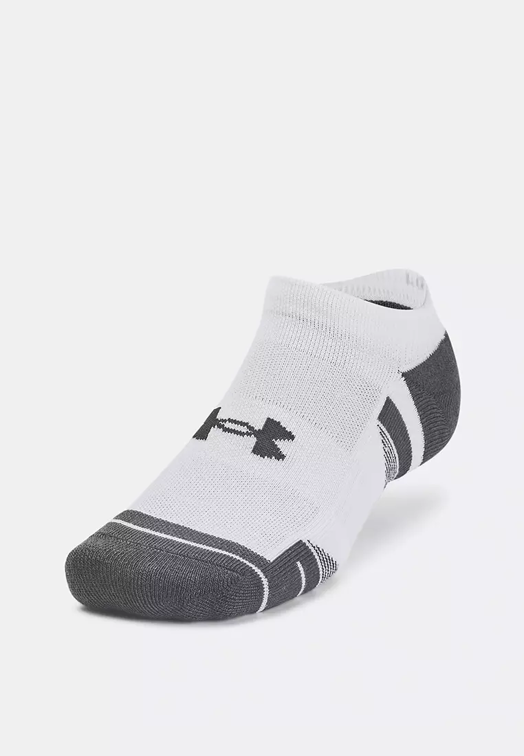 UA Performance Tech中性隱形運動襪3對裝