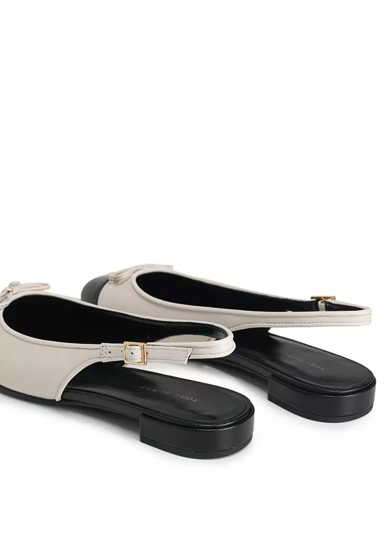 Cap-Toe Slingback Ballet Flats (nt)