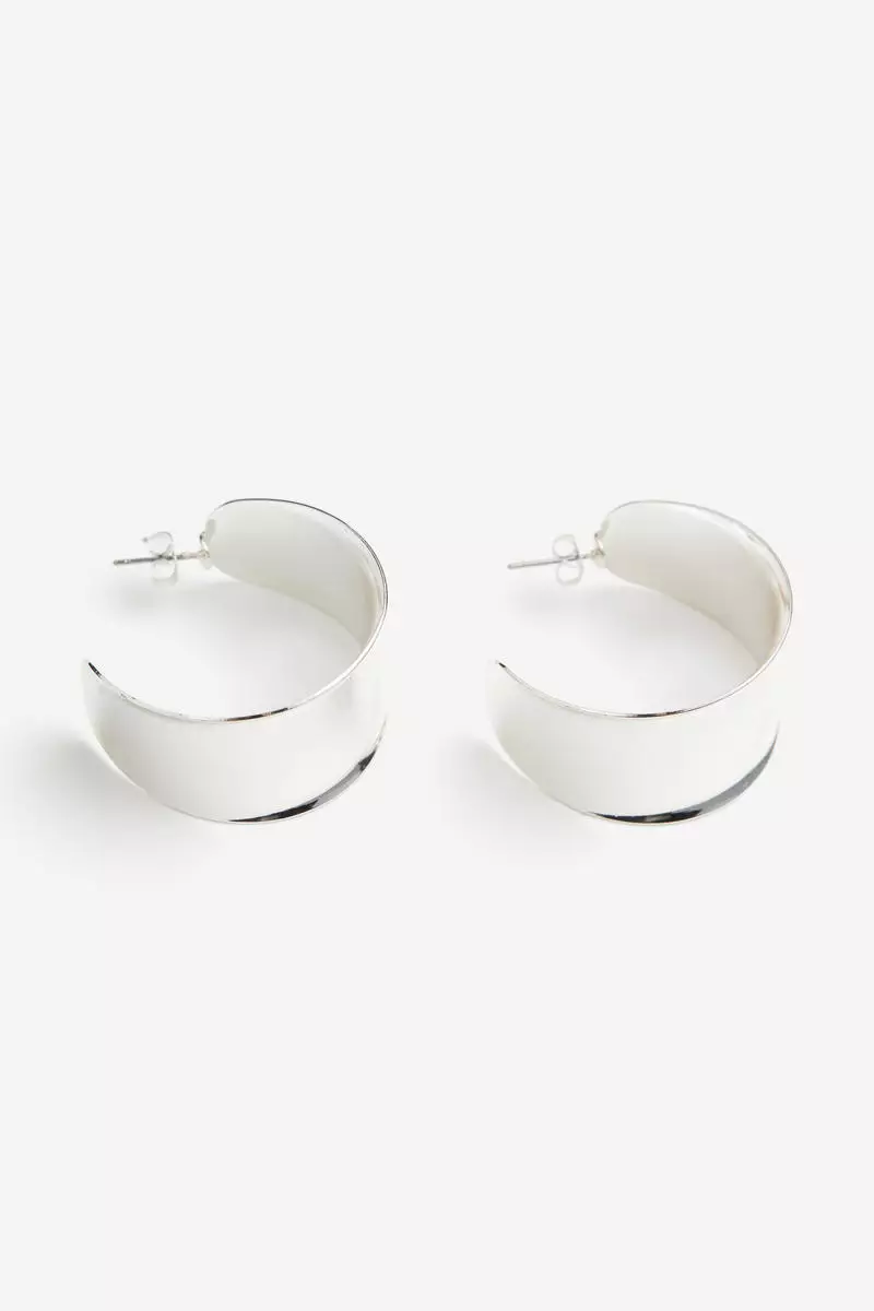 Next silver hoop new arrivals earrings