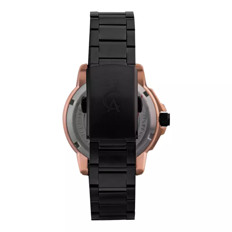 Jam Tangan Wanita Alexandre Christie AC 6609 BF BBRBA Ladies Black Dial Black Stainless Steel Strap