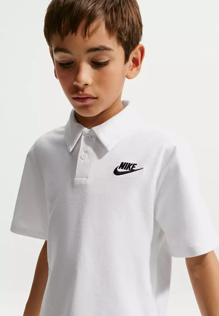 Sportswear Club Big Kids' Unisex Knit Short-Sleeves Polo Shirt