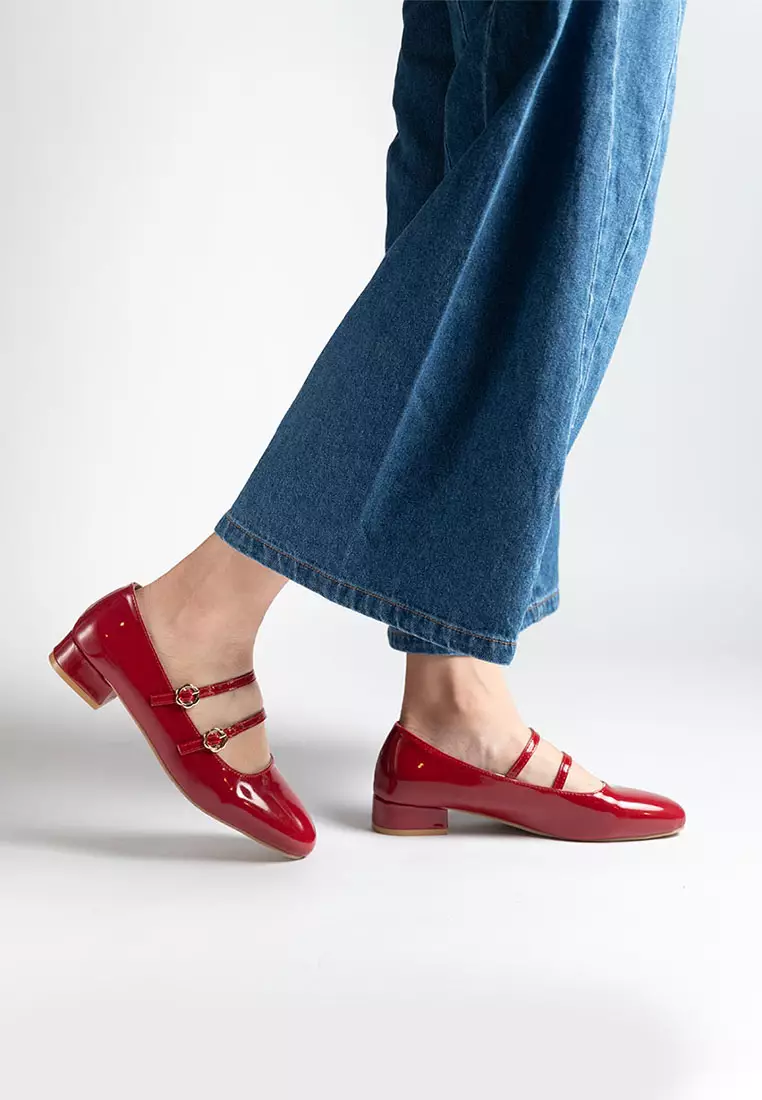 Fiore Mary Jane Glossy Straps