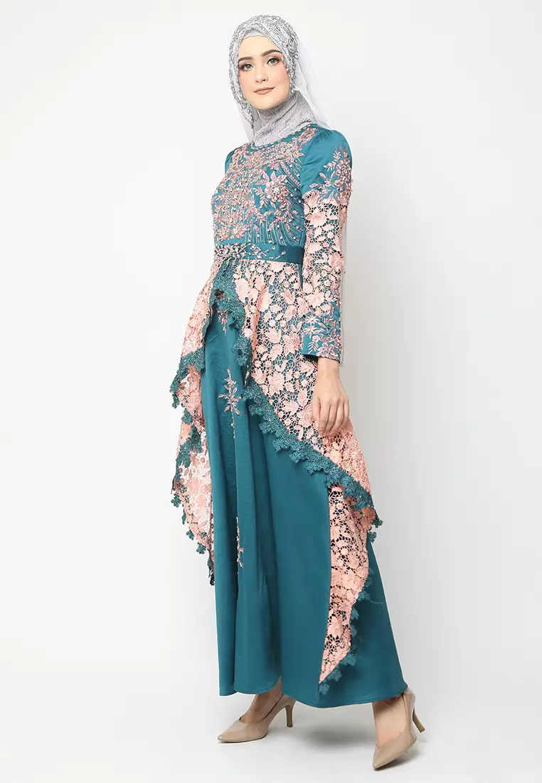 Bibiq Gamis Brokat Satin