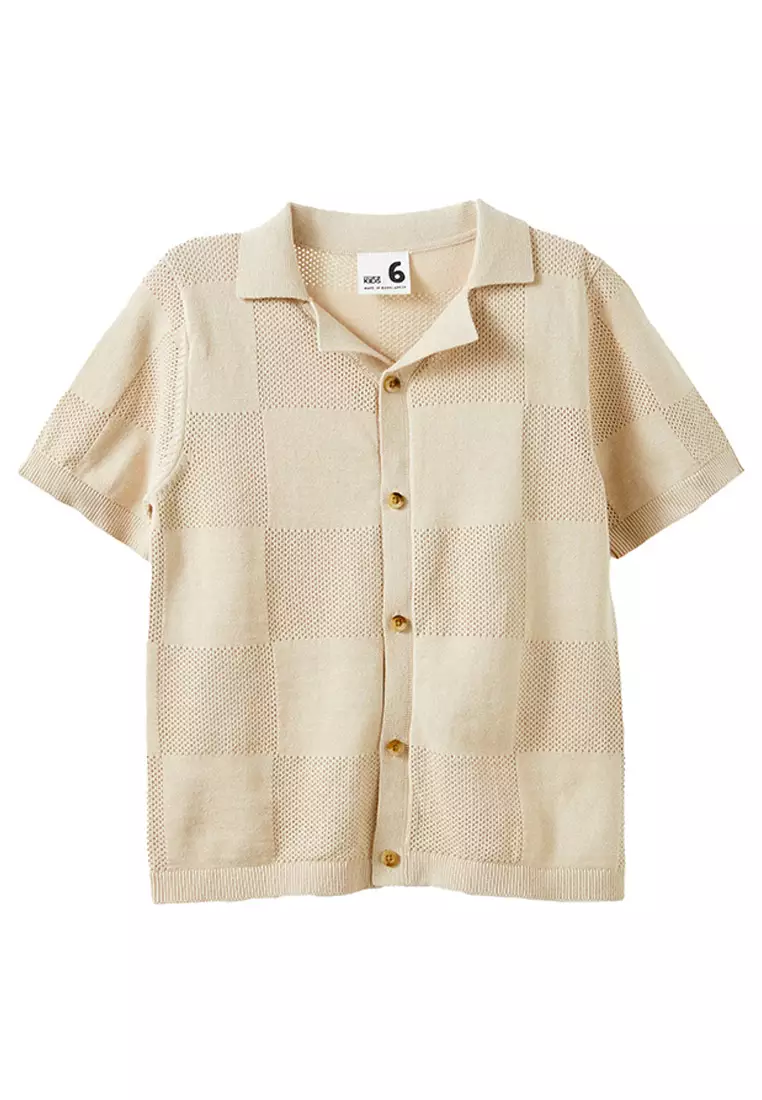 Knitted Short Sleeve Shirt