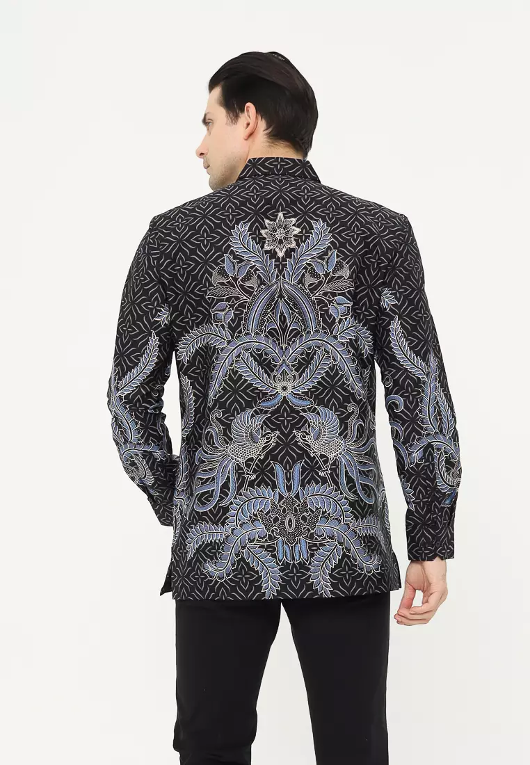 MAGINOT GAMA Batik Pria Slim Fit Lengan Panjang