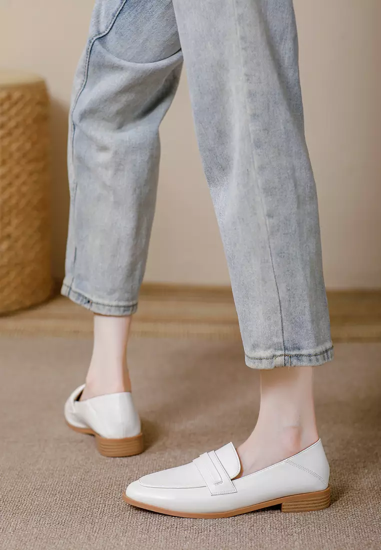 2.5CM Synthetic Leather Penny Loafers TE320-1