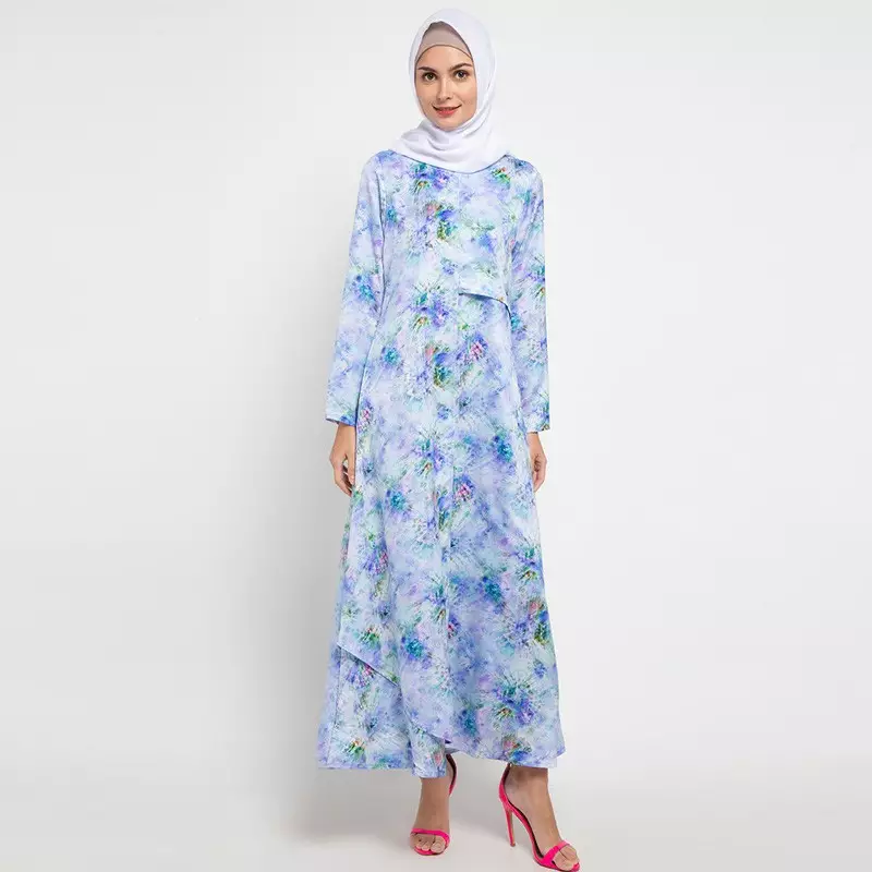 Maria Maxi Dress In Blue Print