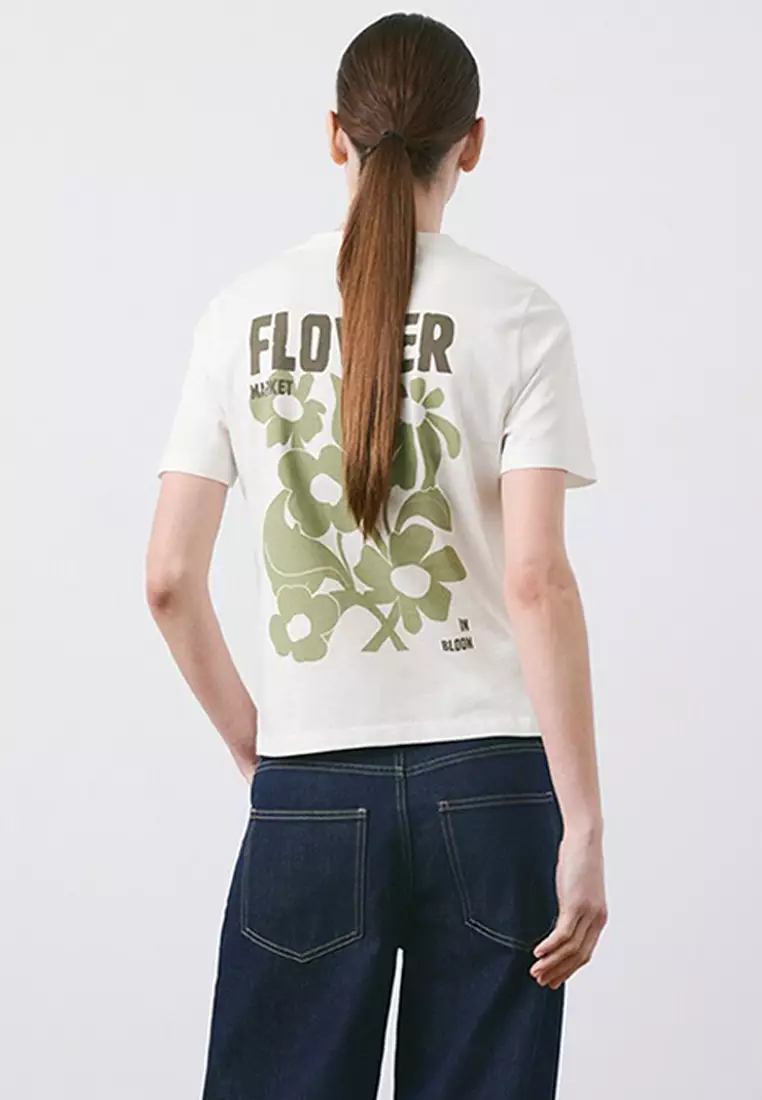 Printed Cotton-Blend T-Shirt