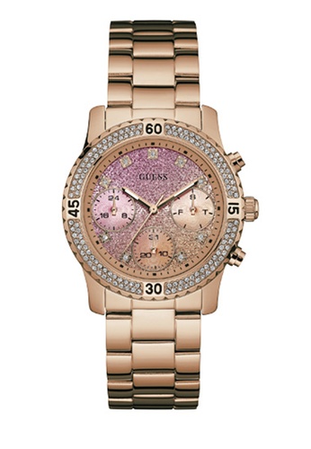 Guess Watches pink Ombre Crystals Face Watch U0774L3M 1A8CDACD0E2E7CGS_1