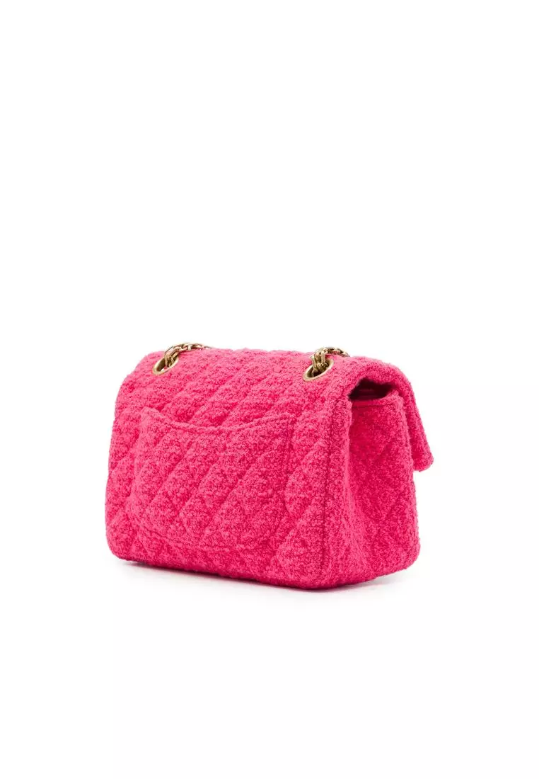 Pre-Loved Chanel Mini Quilted Tweed Reissue 2.55 Single Flap 224