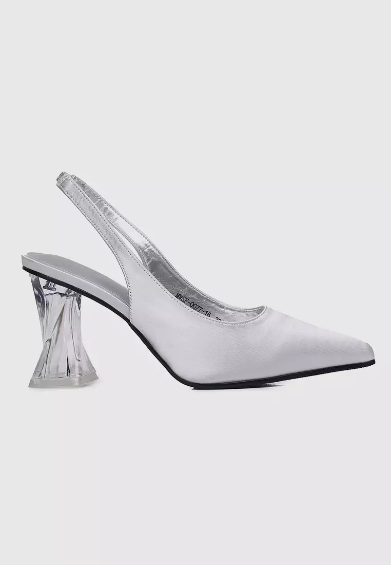 Glass heels online outlet