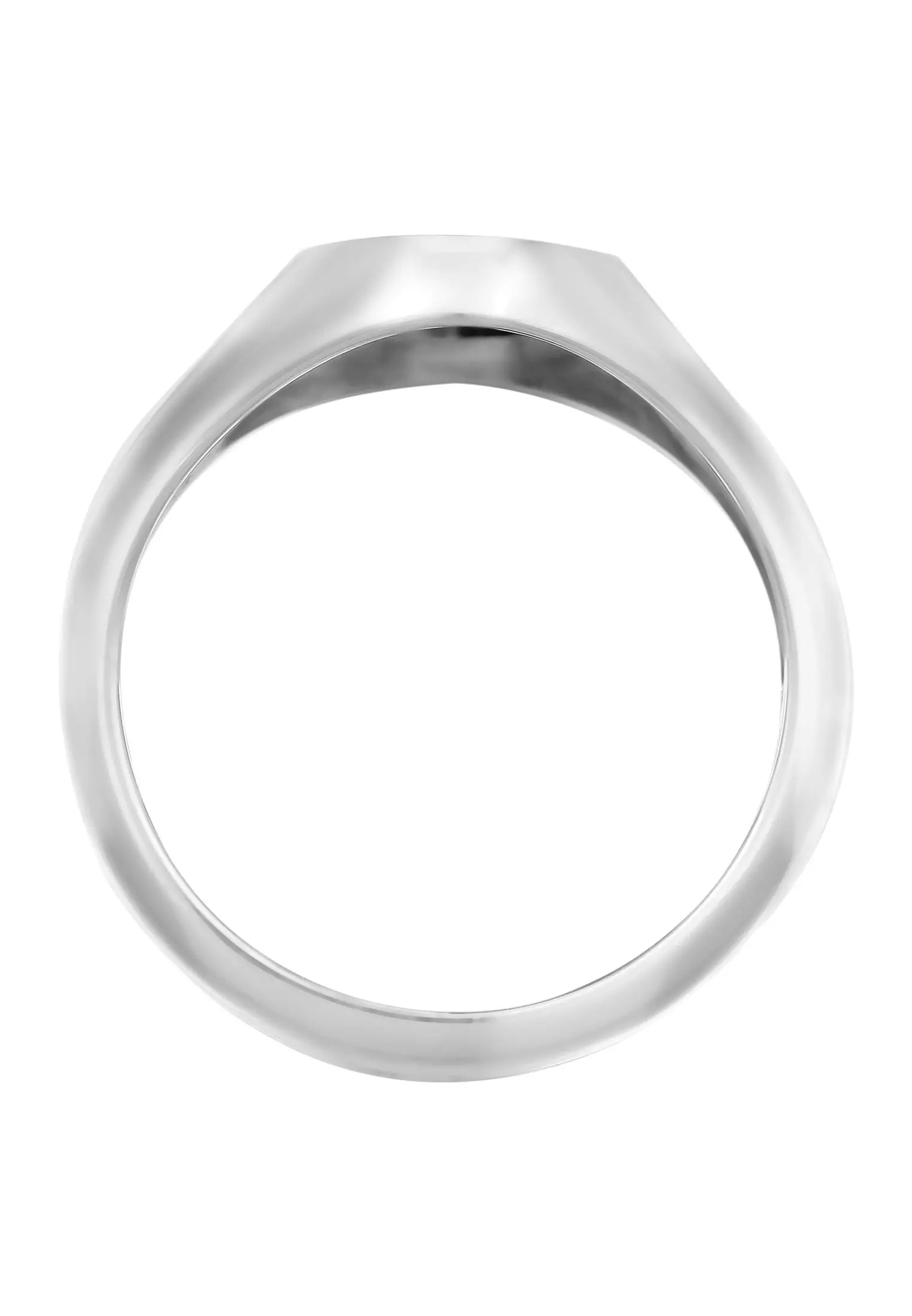 Ring Men Circle Chunky Silver