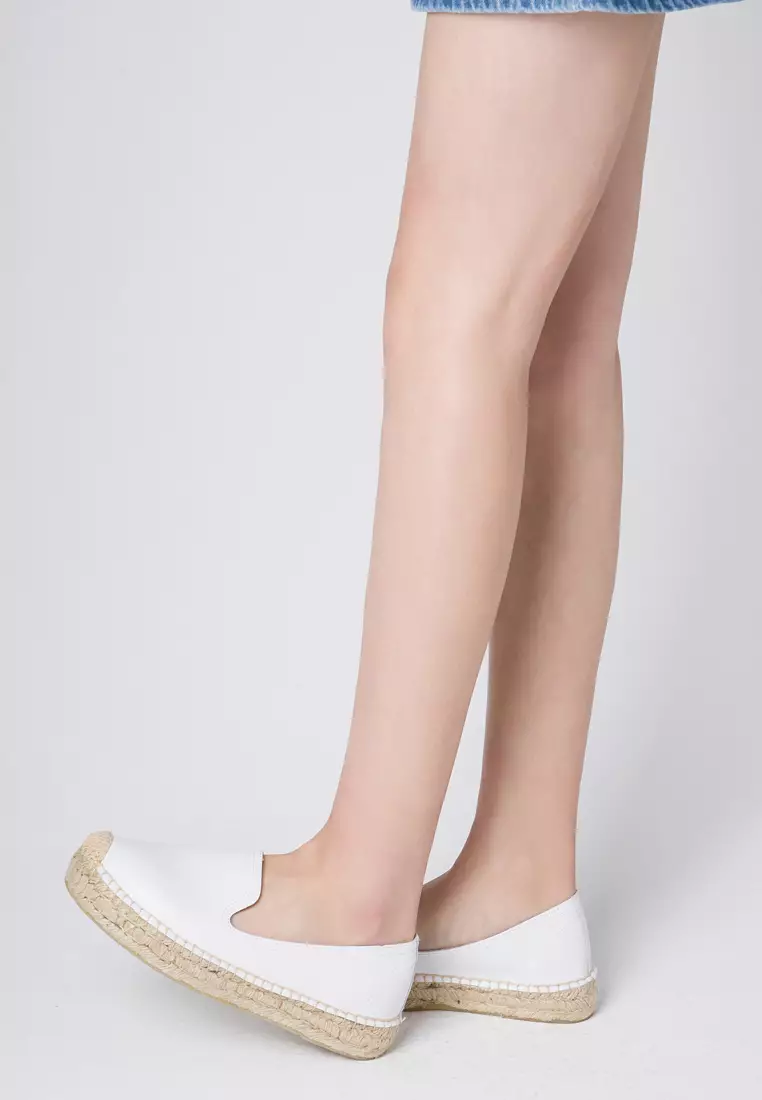 Platform Cow Leather Espadrilles HB7101