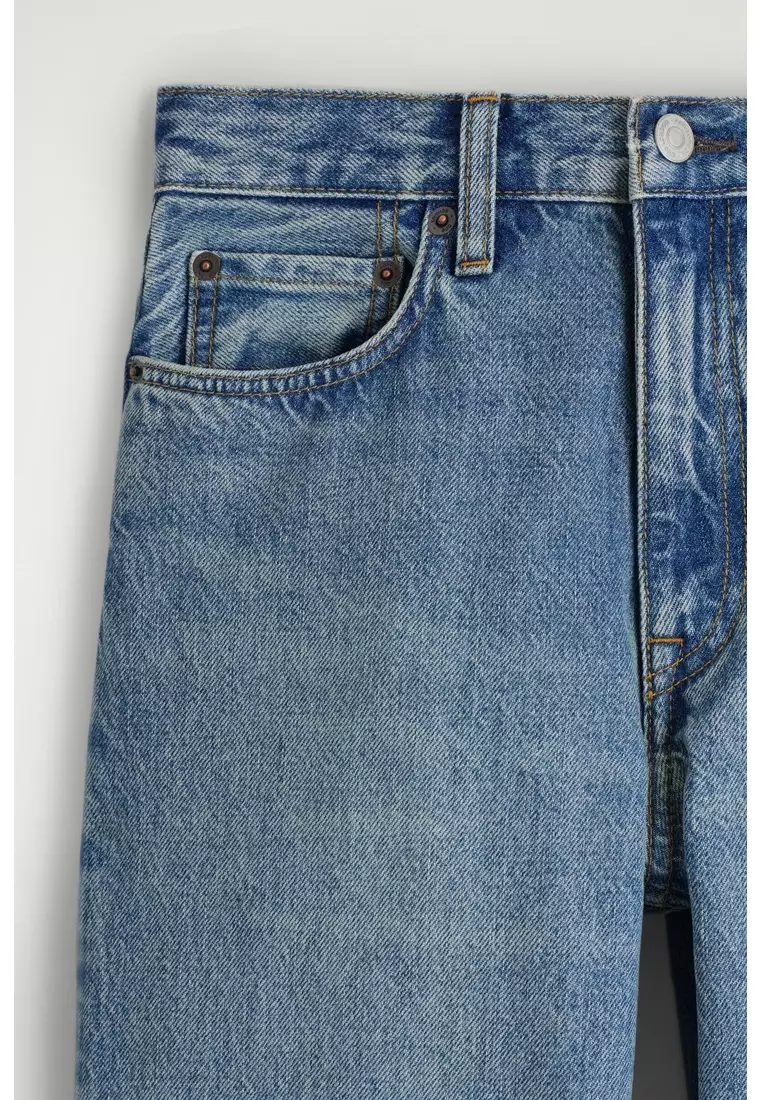 CHORD STRAIGHT-LEG JEANS