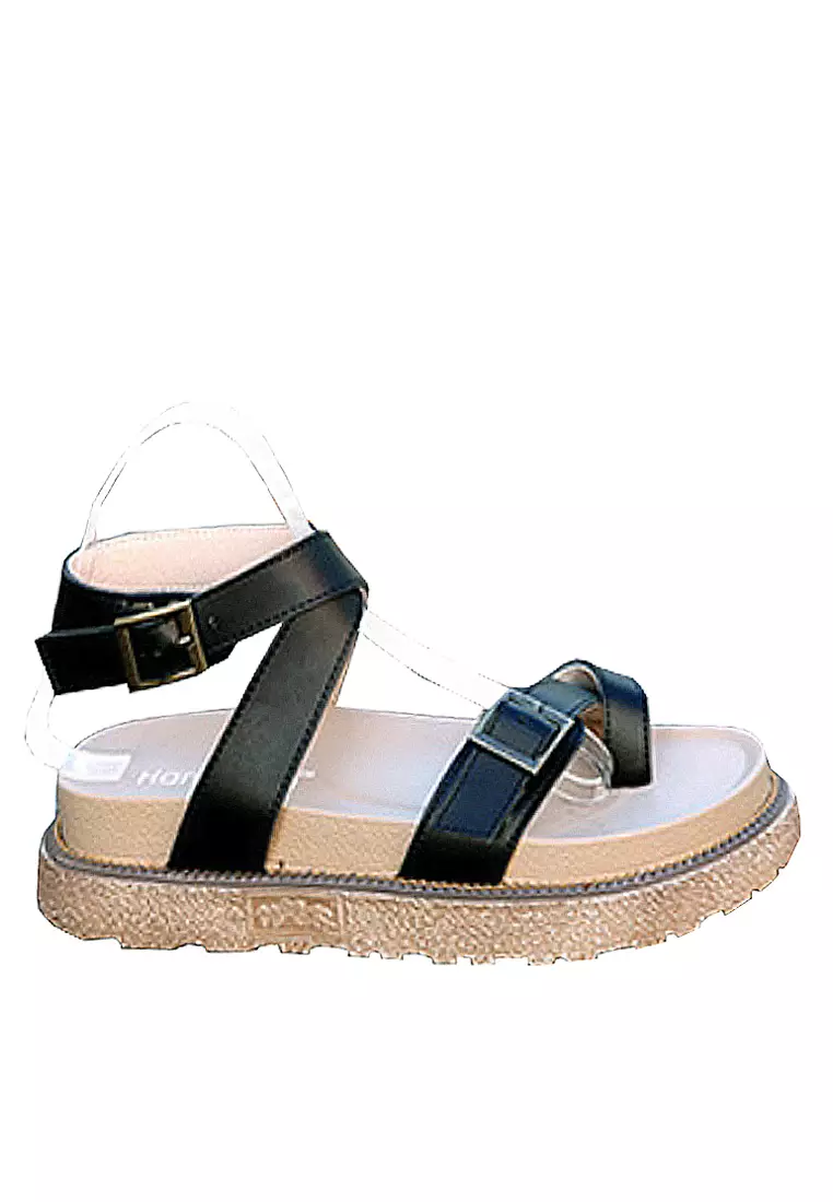Quarter strap platform sandal top