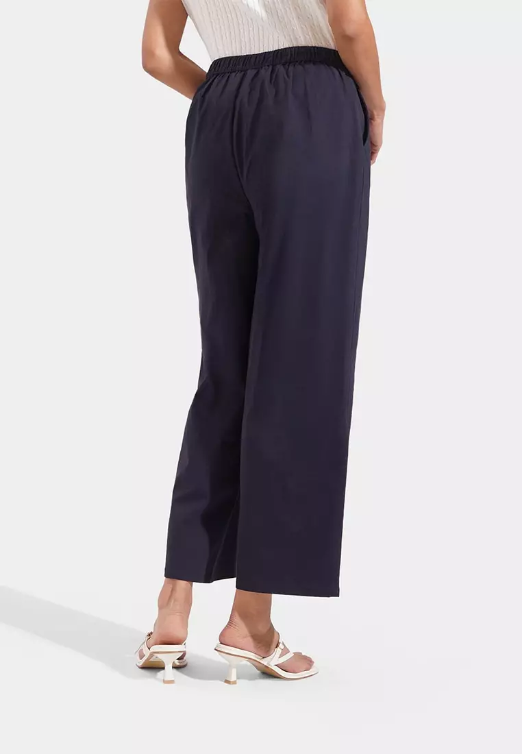 Cozy: Pull Up Straight Leg Trousers