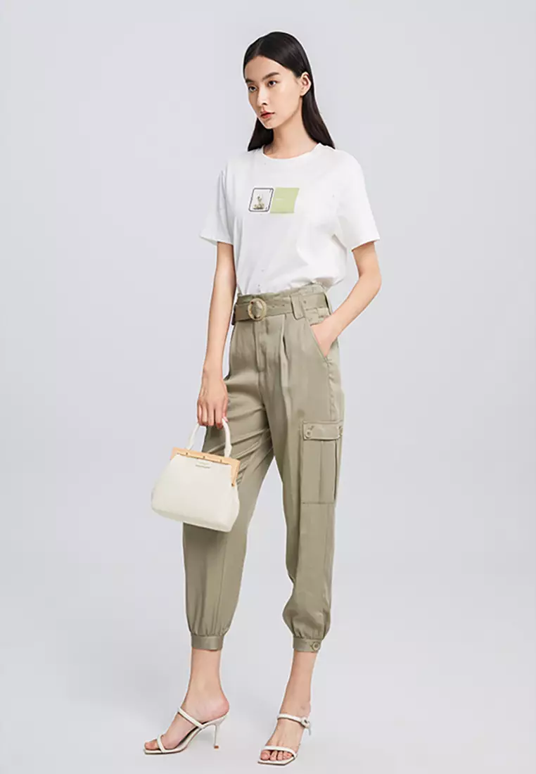 Women Cargo Pants With Belt
