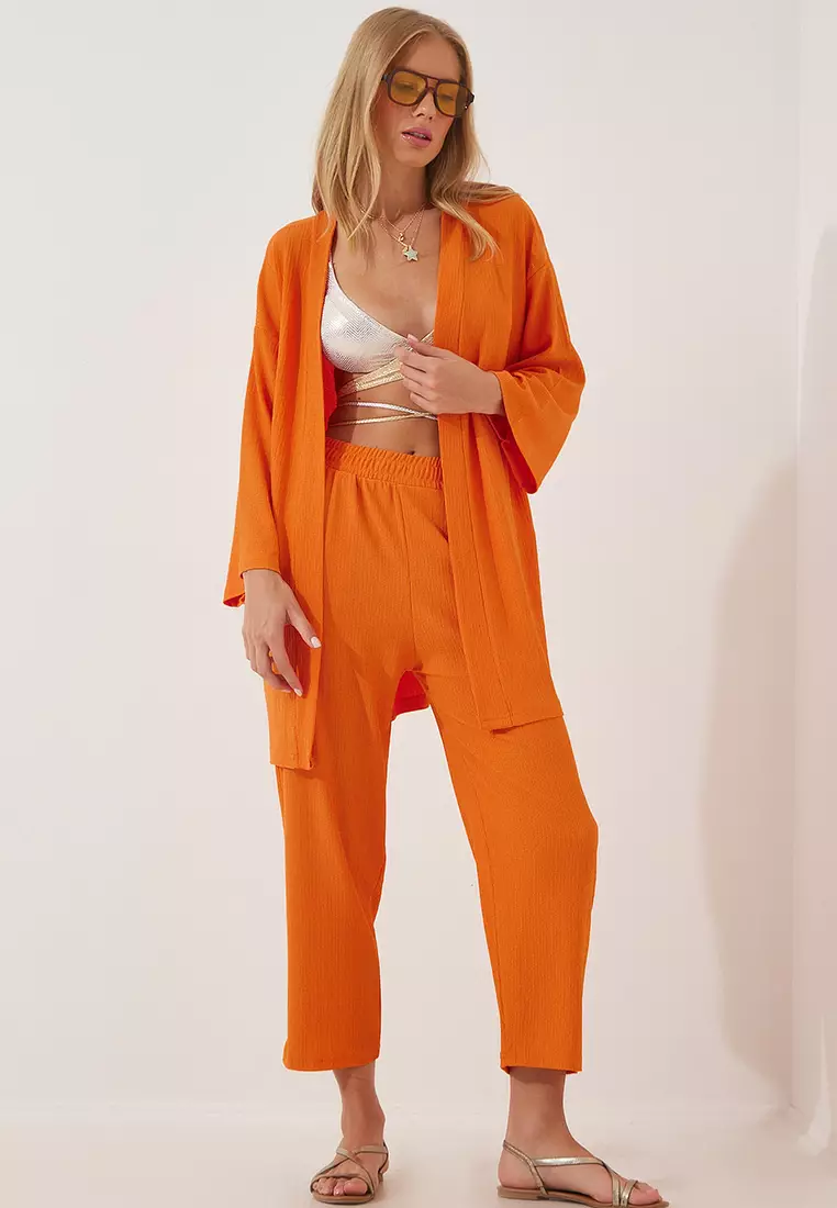 Kimono Pants Knitted Set