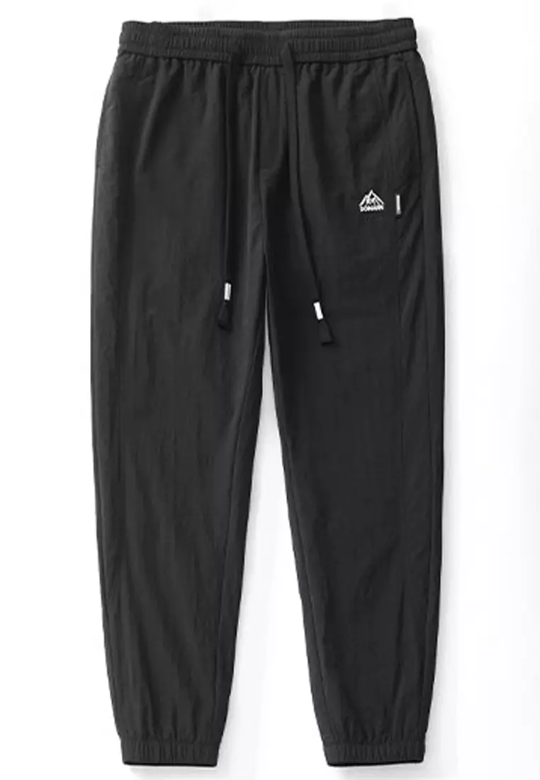 抽繩休閒束腳褲