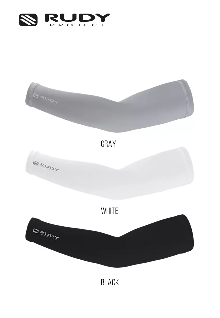 Arm Sleeves – White | Reflective Logo | UV Protection Arm
