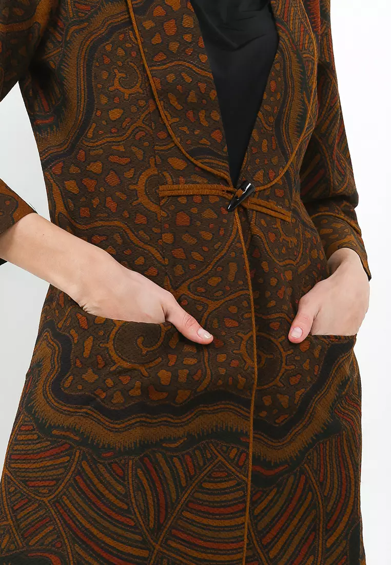 OUTER DOBBY ULAT BATU BATIK WANITA