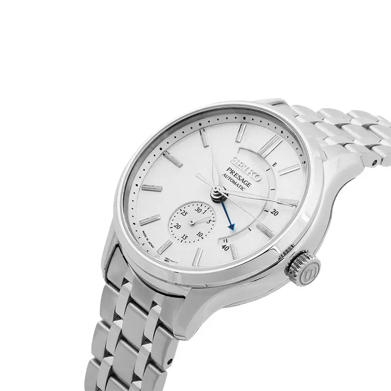 Jam Tangan Pria Seiko Presage SSA395J1 Zen Garden Automatic White Dial Stainless Steel Strap
