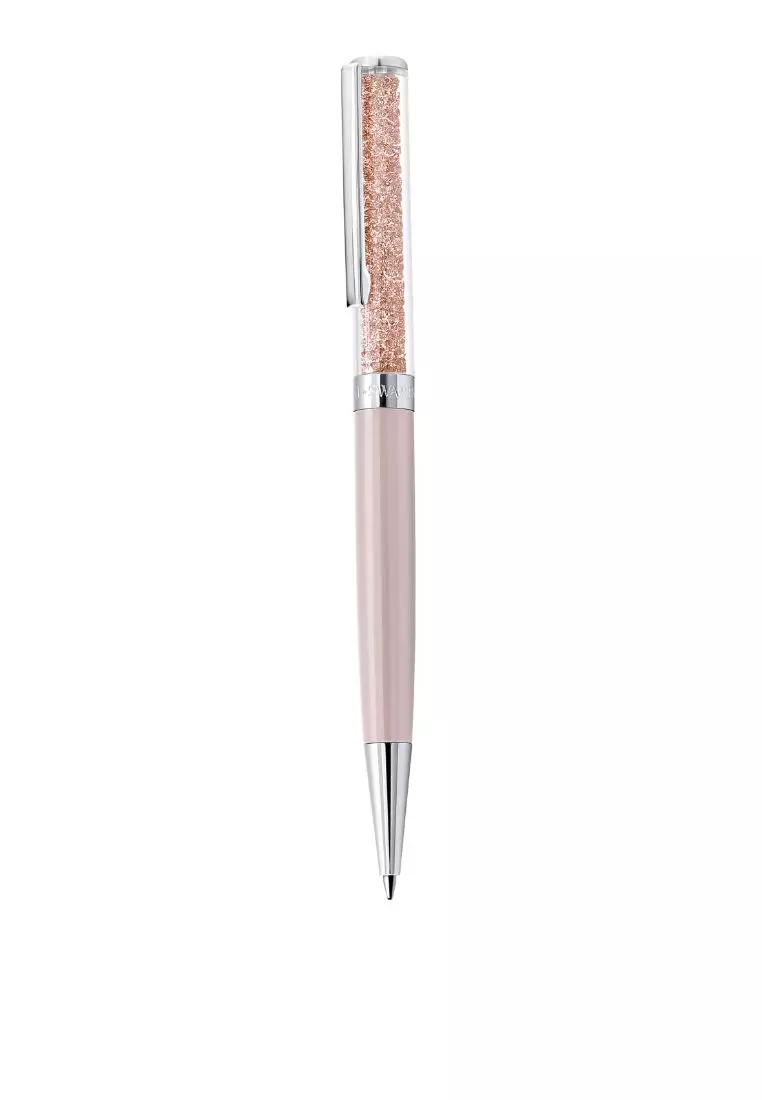 Crystal Shimmer ballpoint pen, Silver tone, Chrome plated