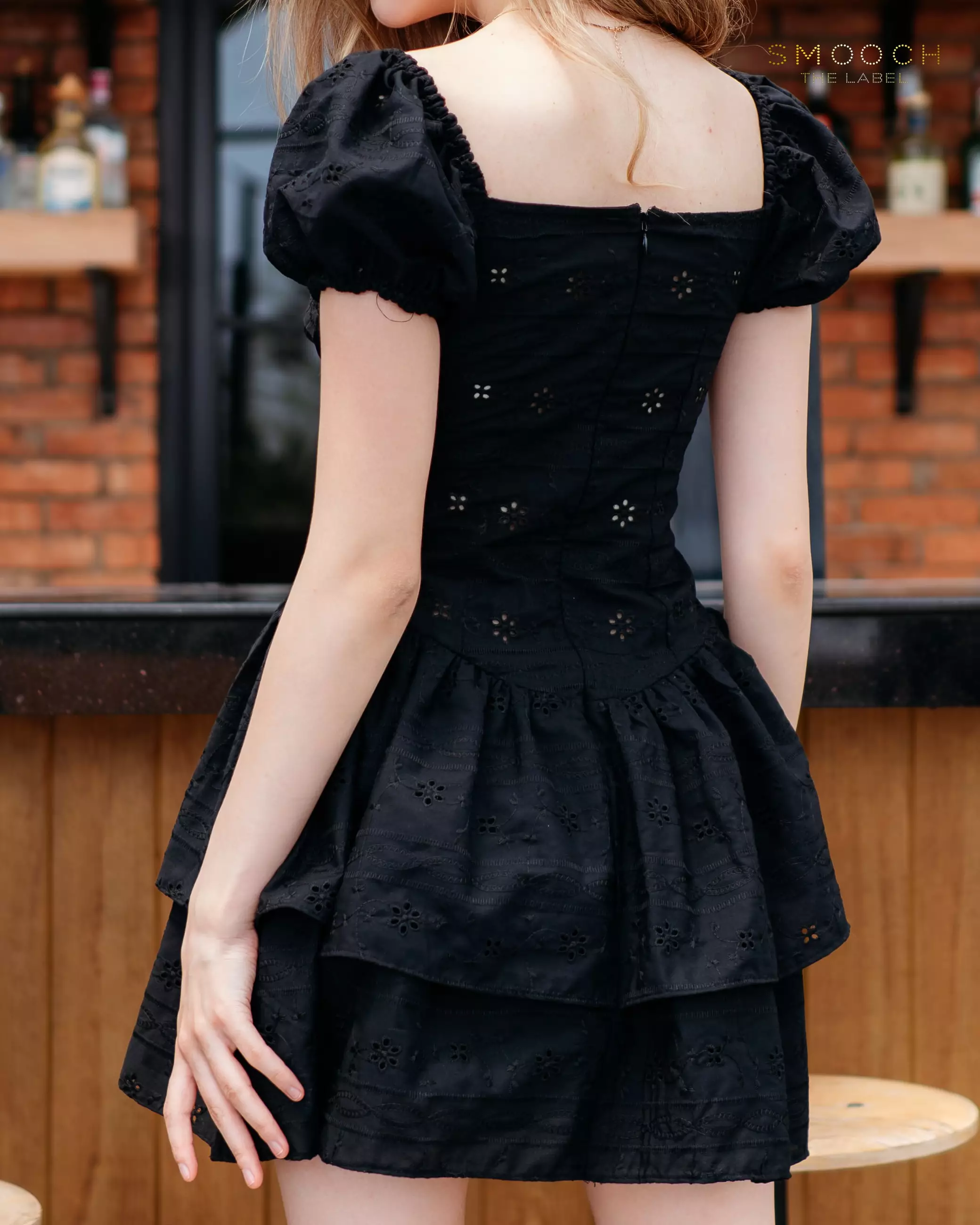 Claire Black Mini Dress