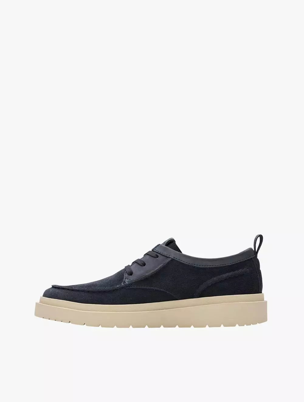 Clarks Polden Moc Navy Suede