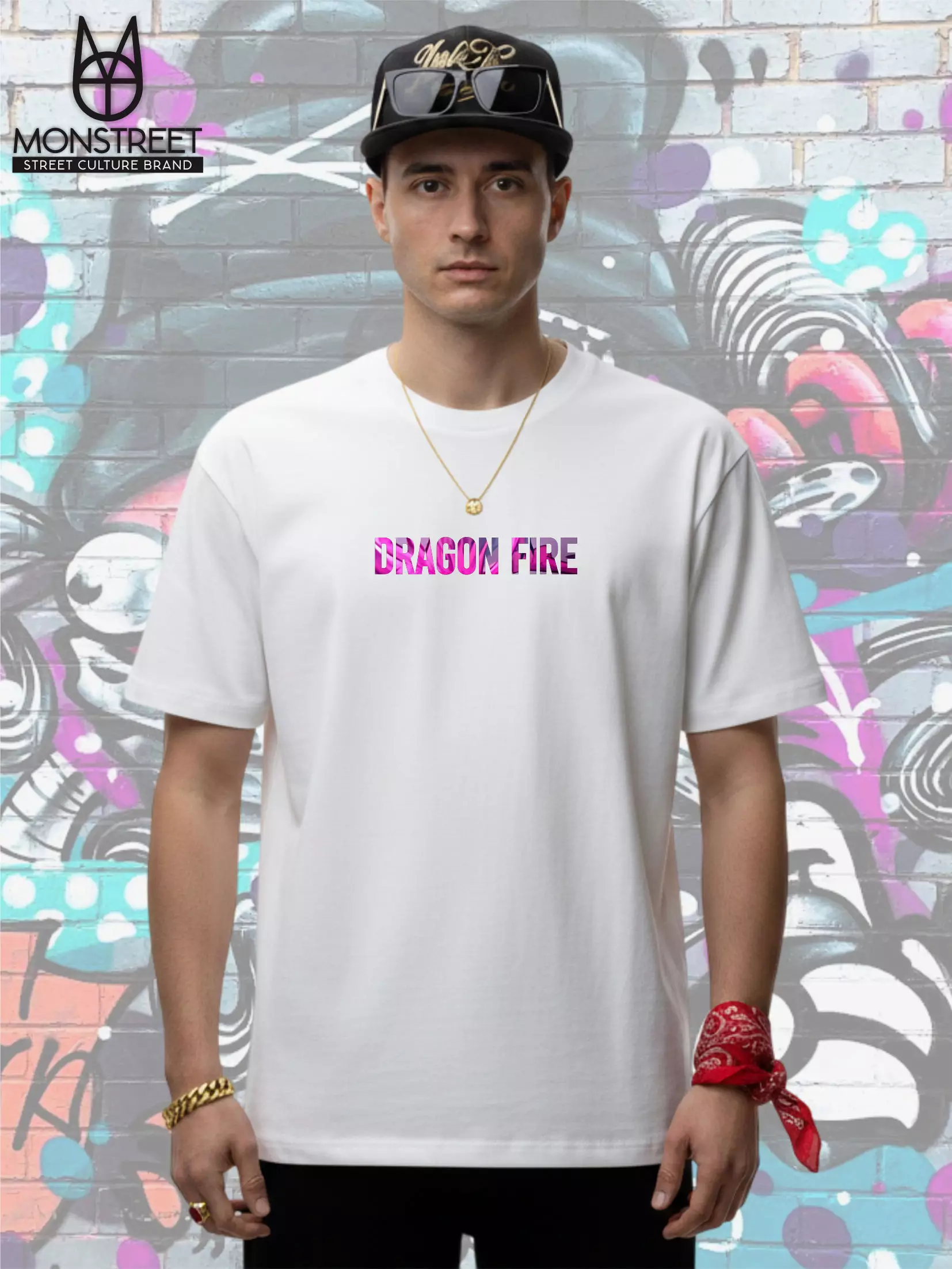 Monstreet Kaos Katun Combed 24S Grafis Reguler Fit Putih Tshirt UTR181 Cotton Combed 24S Graphic Tshirt Regular Fit White Tshirt