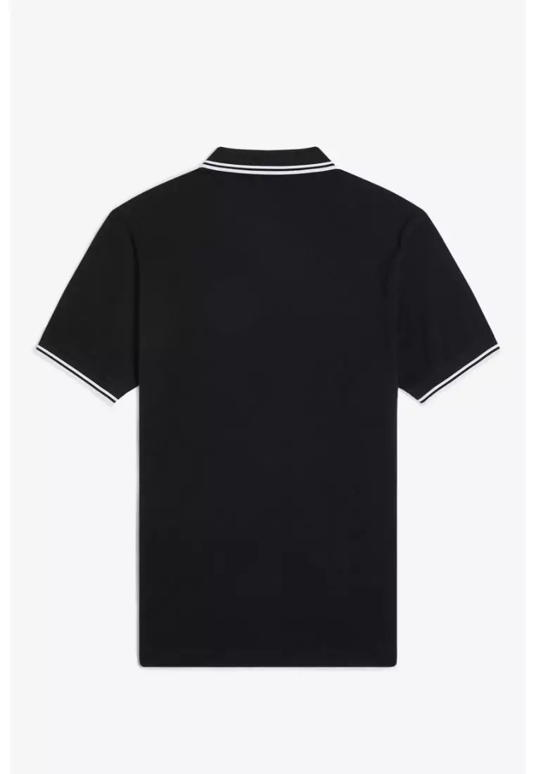 Fred Perry M3600 Twin Tipped Fred Perry Shirt (Black / White / White)