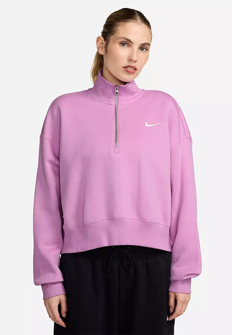 Nike Sportswear Nike Pink Zip Up Top Nike Sportswear Women's Full