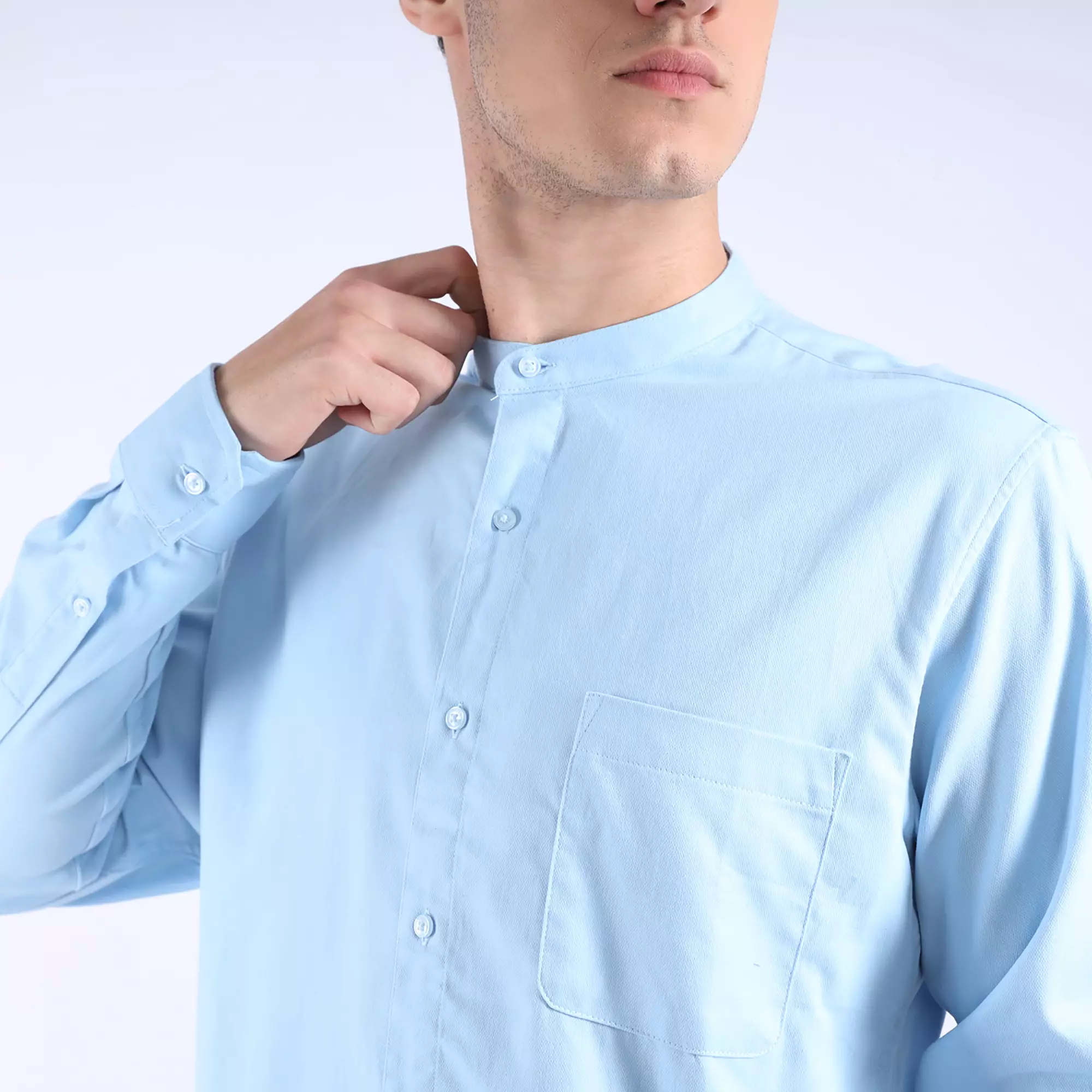 LARUSSO X Rizky Ridho - Form + Focus - Koko Ultra Soft Lengan Panjang - Sky Blue