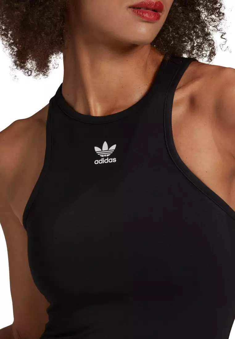 adidas Adicolor Crop Tank Top - Black