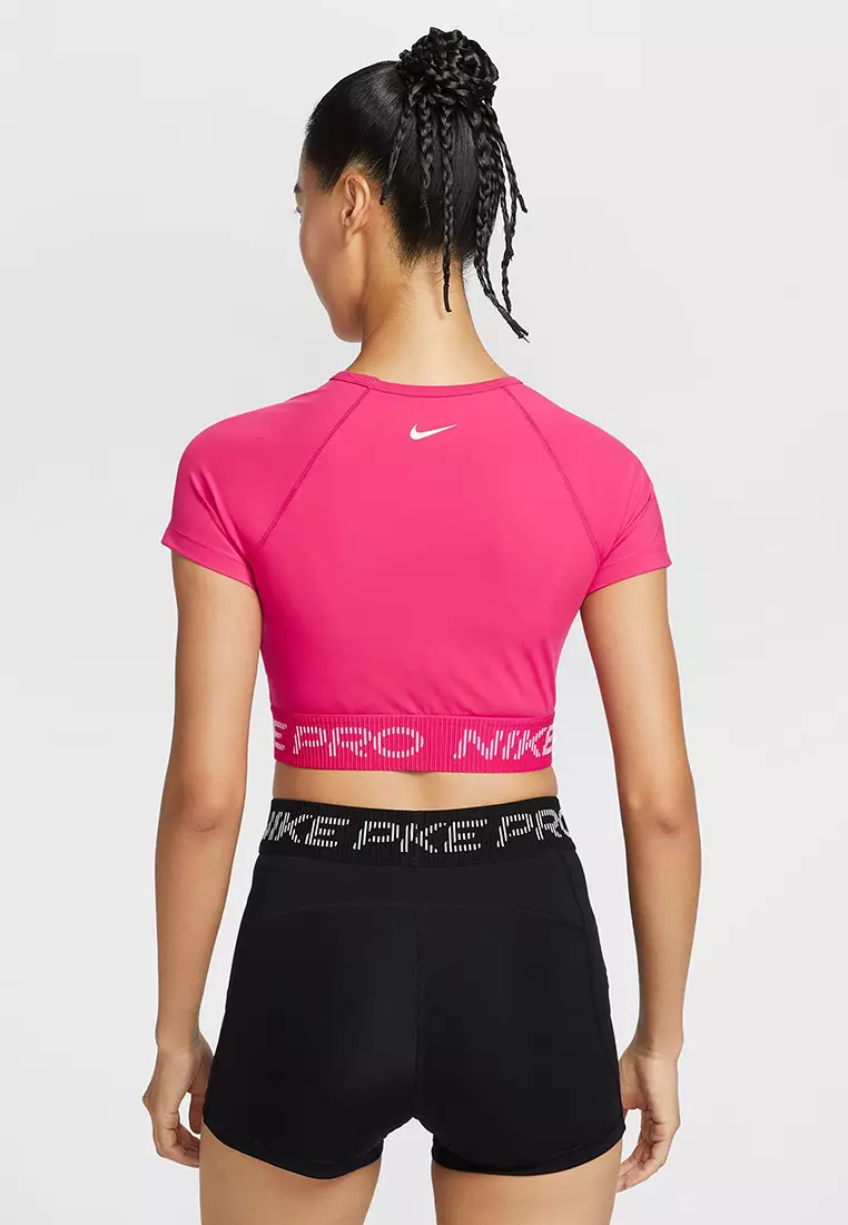 Pro Dri-FIT Short-Sleeve Cropped Graphic Top