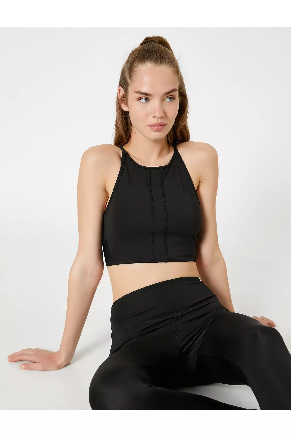 Buy online Black Halter Neck Bralette from lingerie for Women by