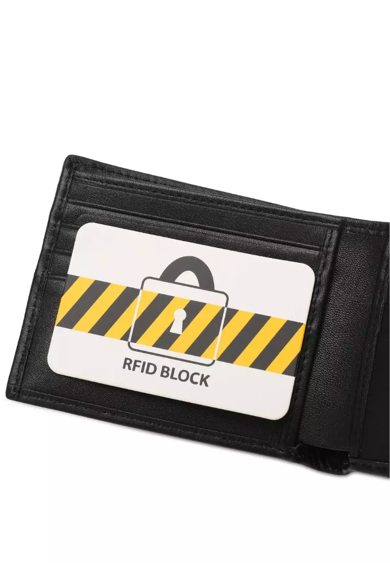 Men's RFID Blocking Bi Fold Wallet (Dompet Bi Fold Pria RFID Blocking) - Hitam