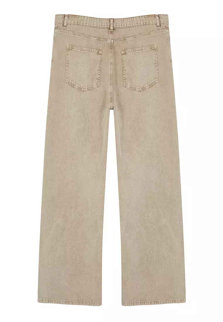 High Waist Wide Leg Plus Size Jeans