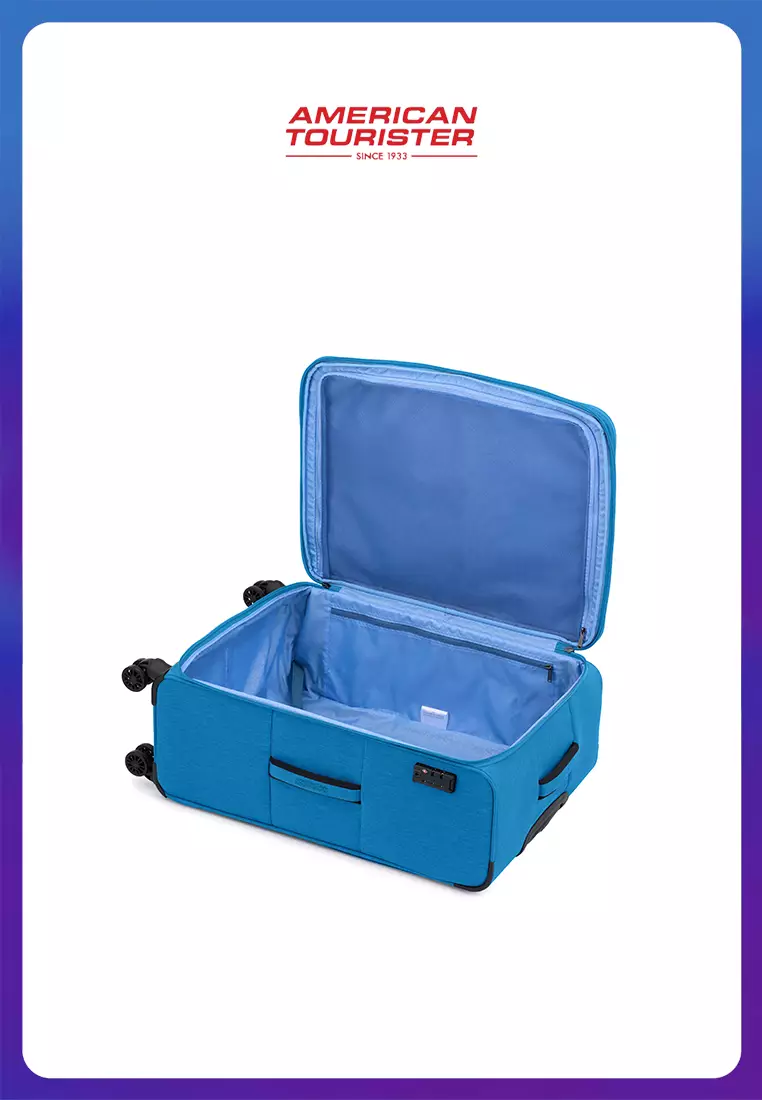 American Tourister Koper Softcase Sky Blaze Spinner Large 28 Inch Exp Tsa V2 - Blue