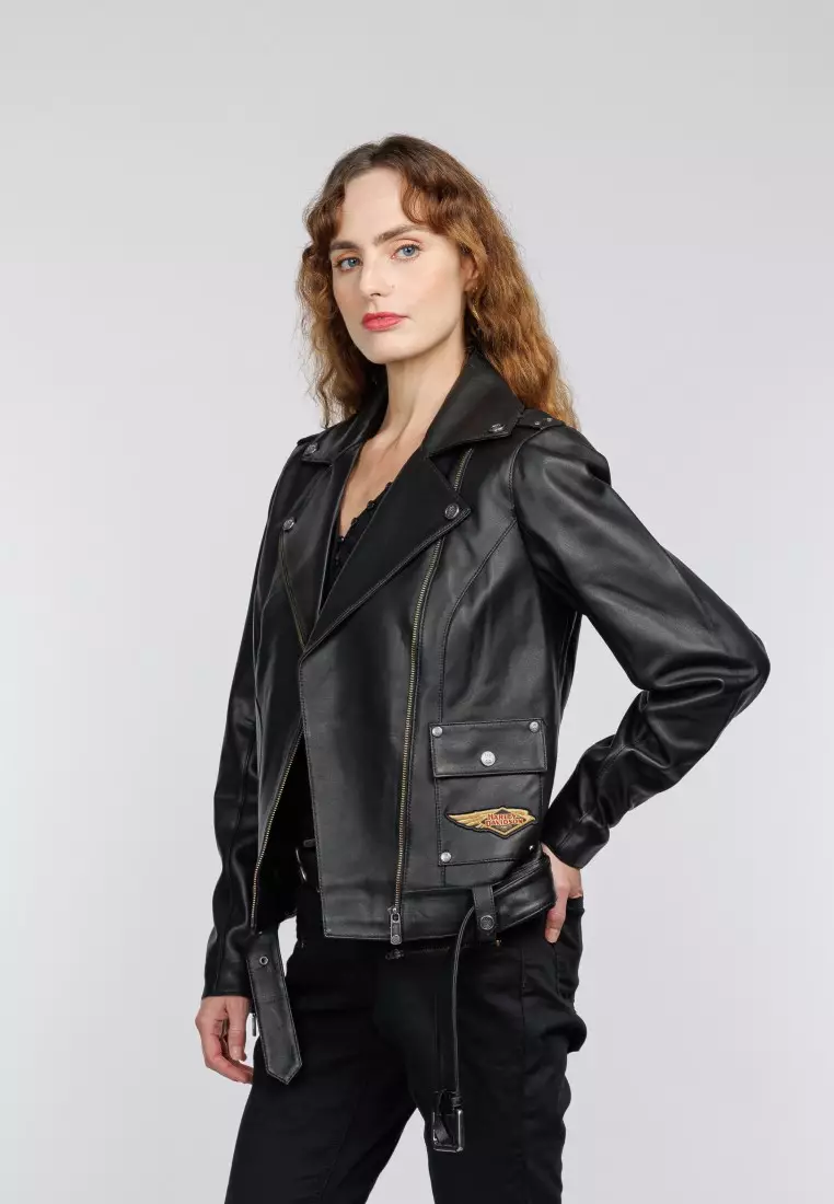 Harley-Davidson 120th Anniversary D-Pocket Biker Leather Jacket