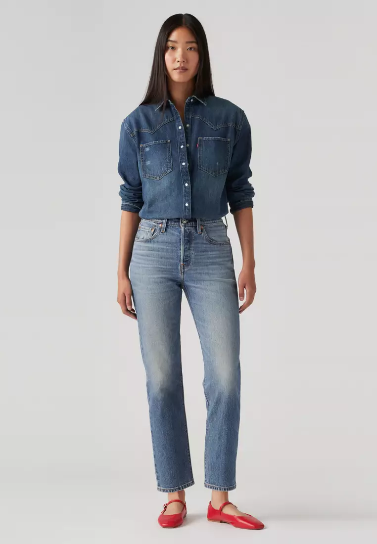 Buy Levi's Women's 501® Original Cropped Jeans 36200-0345 Online ...