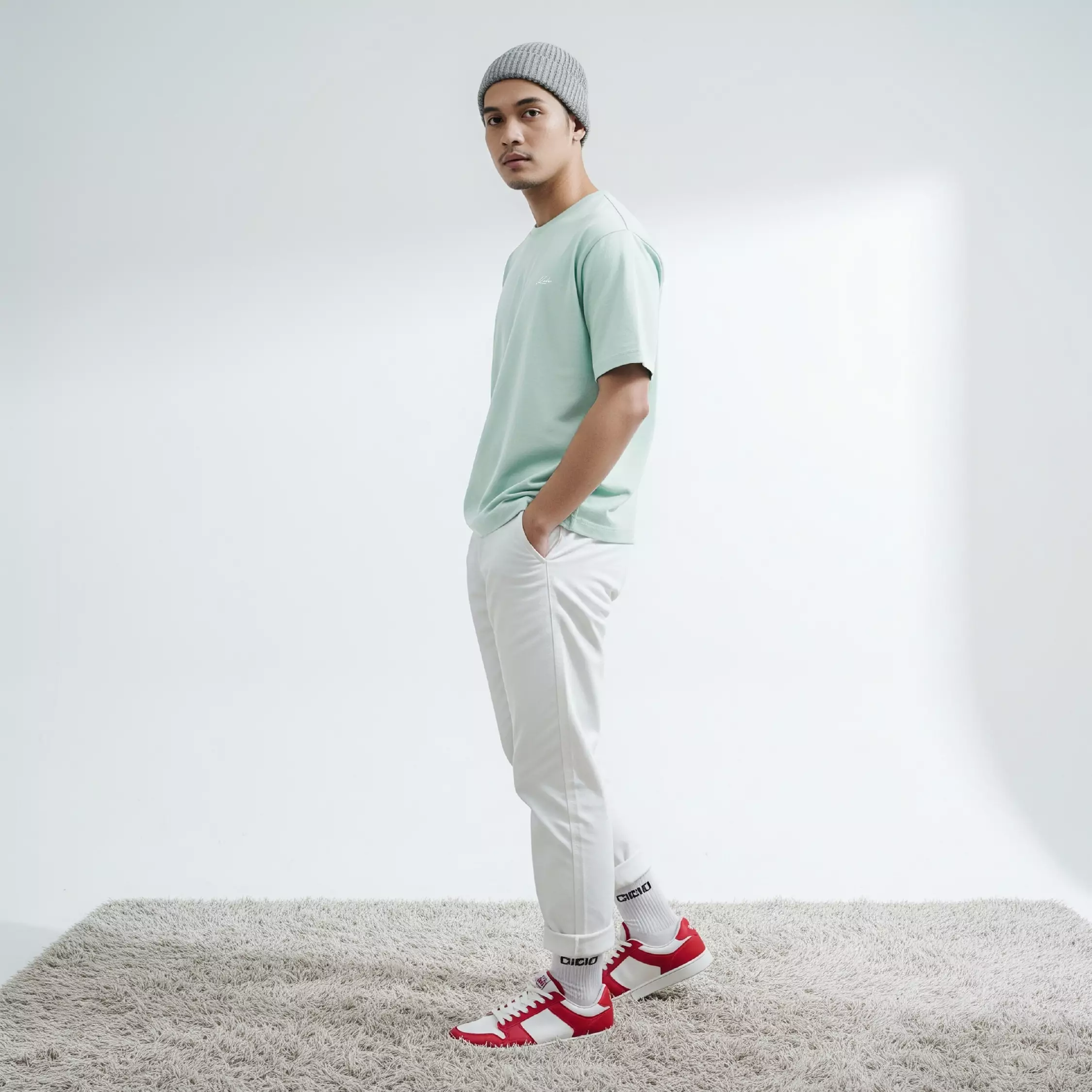 Kale Exo Mint / Atasan Kaos Pria / Baju Kaos Pria / Kaos Basic Pria / Kaos Boxy Fit / Kaos Korea